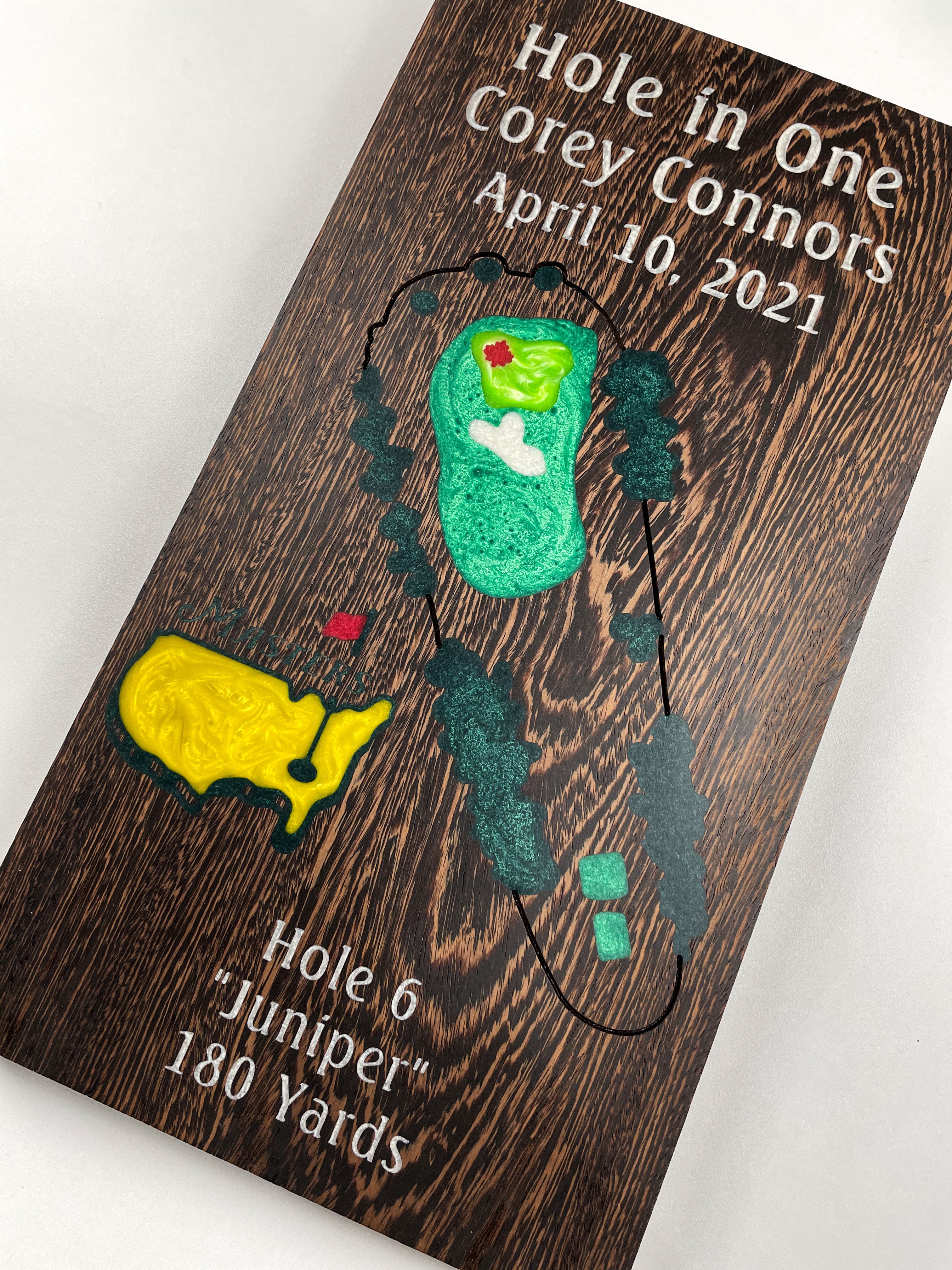 Hole In One Commemorative Board - Custom Wall Art